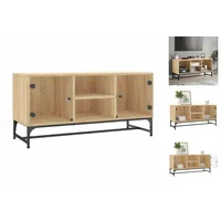 VidaXL TV-Schrank mit Glastüren Sonoma-Eiche 102x37x50 cm