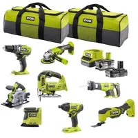 RYOBI 18 V ONE+ Combo Kit, 8-teilig, in praktischer