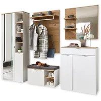 Innostyle Bari Garderobenschrank 264x202x38 cm weiß