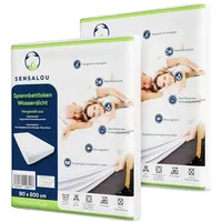 Sensalou Spannbettlaken 90 x 200 cm 2er Pack