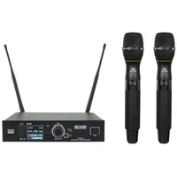 DAP AUDIO DAP EDGE EHS-2 Kabelloses Doppel-Handmikrofon-Set - 610–670