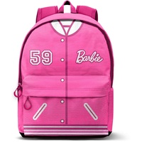 Karactermania Barbie Varsity-Fan HS Rucksack 2.2, Rosa, 31 x