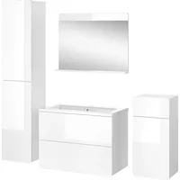 Vicco Badmöbel-Set Izan Weiß 5 Teile,