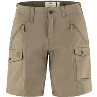 Fjällräven Nikka Shorts Curved W Suede Brown, 40