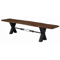 Massivmoebel24 BLACK LABEL #156), Bank Sitzbank Holzbank ohne Lehne