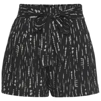 S.Oliver Webshorts Damen schwarz-beige-bedruckt Gr.34