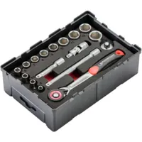Rothenberger 17-tlg. 6-Kant-Steckschlüssel-Set 1/4"