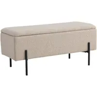 House Nordic Truhenbank Watford Beige 95 x 37 x