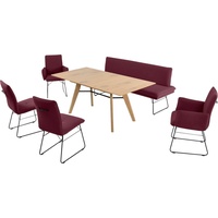 K+W Komfort & Wohnen Polsterbank 1 St.), Spitzkissenoptik, Sitzsteppung,