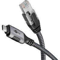 Goobay Ethernet-Kabel USB-CTM 3.1 auf RJ45, 3 m