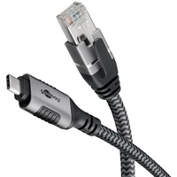Goobay Ethernet-Kabel USB-C auf RJ45, 1 m