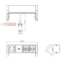 Bachmann Bachmann, DESK2 1xCEE7/3 1xHDMI 2xCAT6A (1 x, CEE7,