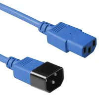 MicroConnect Kaltgeräte Verlängerungskabel C13/C14 blau, 1.8m (PE1413B09)