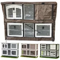 Nanook shop Kleintierkäfig Schutzhülle für Hasenstall Balu/Frederik 124 x