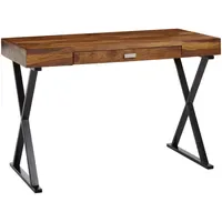 KADIMA DESIGN Schreibtisch Sheesham schwarz