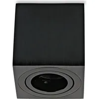 Sweet Led Aufbaustrahler eckig schwarz GU10 Alu 84mm Aufbauspot