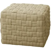 Svita Poppy Hocker Sitzpouf geflochten Sitzhocker Fußhocker für Sessel