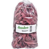 Dundee Gummibänder rot 1,0 cm, Ø 13,0 cm, 500,0