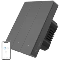 Sonoff Smart 3-Kanal Wi-Fi Wandschalter Schwarz (M5-3C-80)