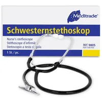 Meditrade Meditrade® Schwesternstethoskop schwarz, silber