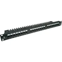 Act Patchpanel 48,30cm (19") 1HE 24xUTP CAT.6 mit Unterstützung
