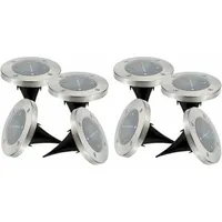Lumisky Solar Spot 8er Set D12cm spritzwassergeschützt IP44 weiß