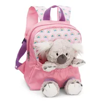 NICI 49841 Rucksack mit Plüschtier 21x26cm Koala 25cm rosa