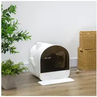 PawHut Katzentoilette 50 x 50 x 50 cm Weiß