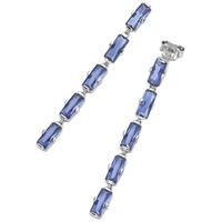 GIORGIO MARTELLO MILANO Ohrhänger mit blauen Kristallsteinen, Silber 925