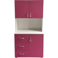Hti-Living Badschrank Pink Weiß