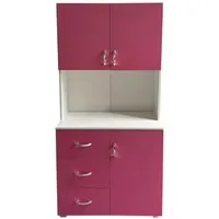 Hti-Living Badschrank Pink Weiß