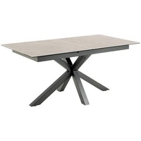 VCM Esstisch 90x168/210cm inkl. 1 Zusatzplatte Grau