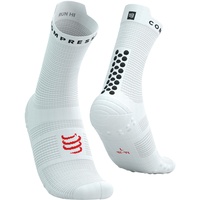 Compressport Unisex Pro Racing Socks v4.0 Run High weiß