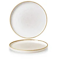 Churchill Stonecast Barley White Walled 26cm, Teller, Weiss