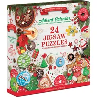 Eurographics 9924-5811 - Adventskalender Christmas Delights (Köstlichkeiten), 24 Puzzles