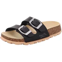 Superfit Jungen FUSSBETTPANTOFFEL Hausschuhe, SCHWARZ 0000