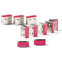 Smartkeeper USB-A Port Schloss CSK-PC01P 10er Set Rot, Edelstahl
