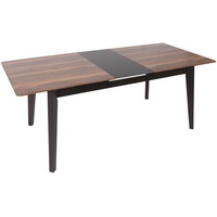 Mendler Esszimmertisch HWC-M57, Esstisch, Massiv-Holz Laminat Melamin 160-200x90cm, ausziehbar