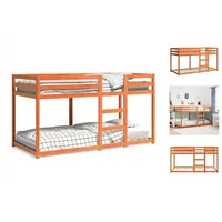 VidaXL Etagenbett Wachsbraun 90x200 cm Massivholz Kiefer