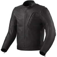 RevIt! Revit Huxley Motorrad Lederjacke, schwarz, Größe 58 für
