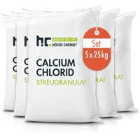 Höfer Chemie 5x 25 kg Calciumchlorid Streugranulat / Flakes