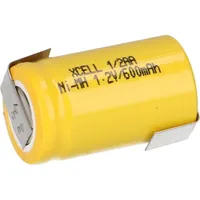 XCell Akku 1/2 AA 1,2V 600mAh + LF Z-Form