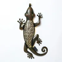 MARELIDA LED Solar Gartendeko GECKO Terrasse Hauswand Wanddeko H: