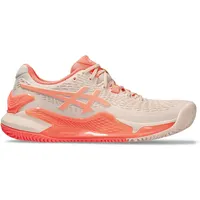 Asics Damen Tennisoutdoorschuhe GEL-RESOLUTIONTM 9, PEARL PINK/SUN CORAL, 37