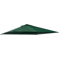Outsunny Pavillondach Ersatzdach Pavillonabdeckung, Polyester, Grün,
