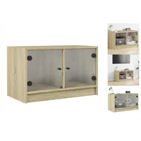 VidaXL TV-Schrank mit Glastüren Sonoma-Eiche 68x37x42 cm