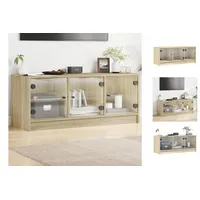 VidaXL TV-Schrank mit Glastüren Sonoma-Eiche 102x37x42 cm