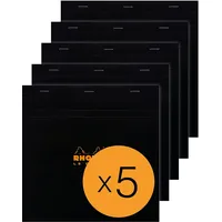 Rhodia 5x Block geheftet Le Carré No.210 21x21cm 80