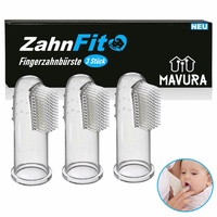 Reqag 4 Stück Fingerzahnbürste Baby Baby Zahnbürste Fingerzahnbürste baby
