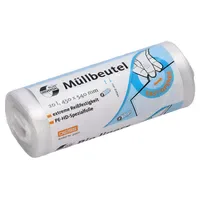 Deiss Müllbeutel UNIVERSAL PLUS® 20,0 l transparent 6 μm,